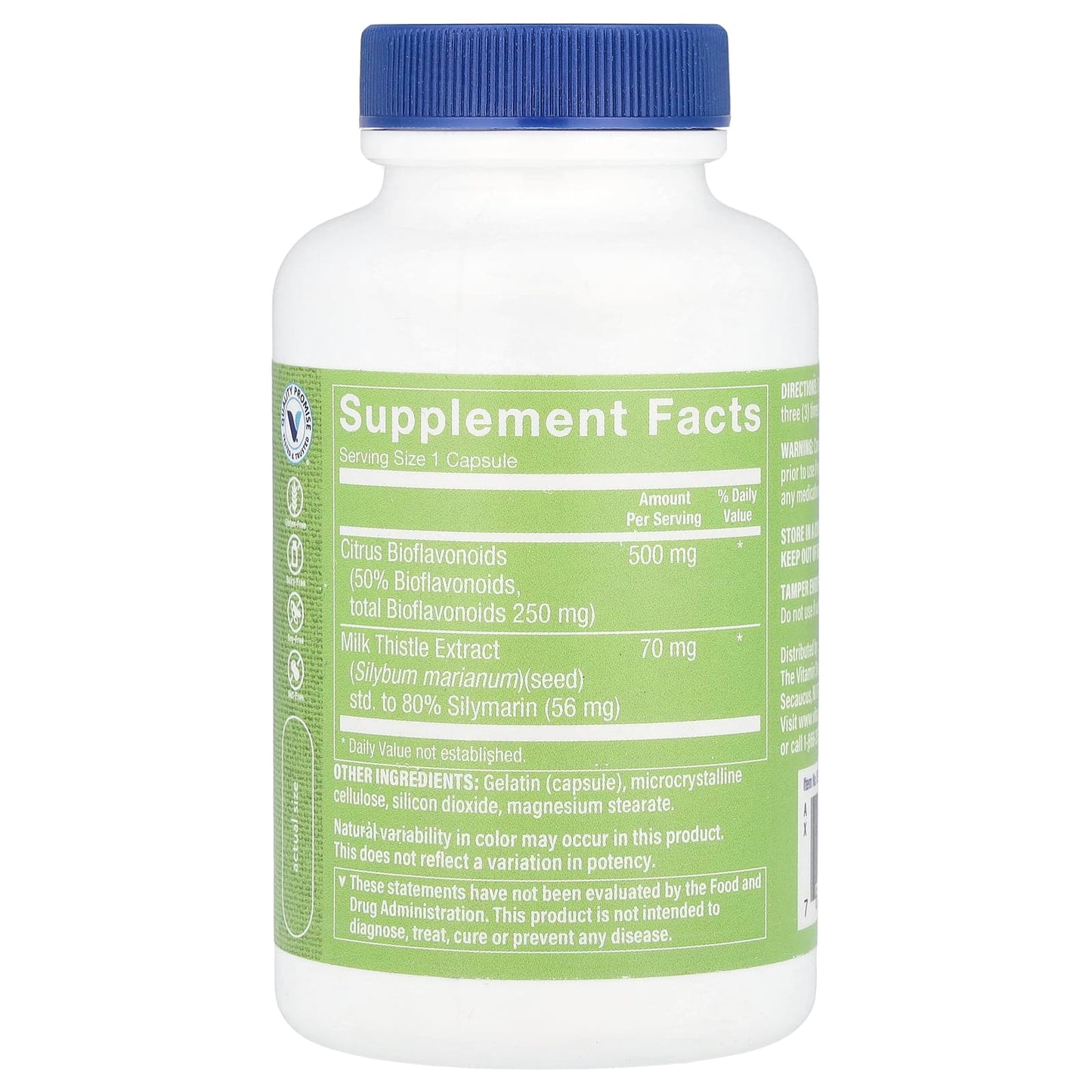 The Vitamin Shoppe, Milk Thistle Extract, 70 mg, 100 Capsules - Image 2