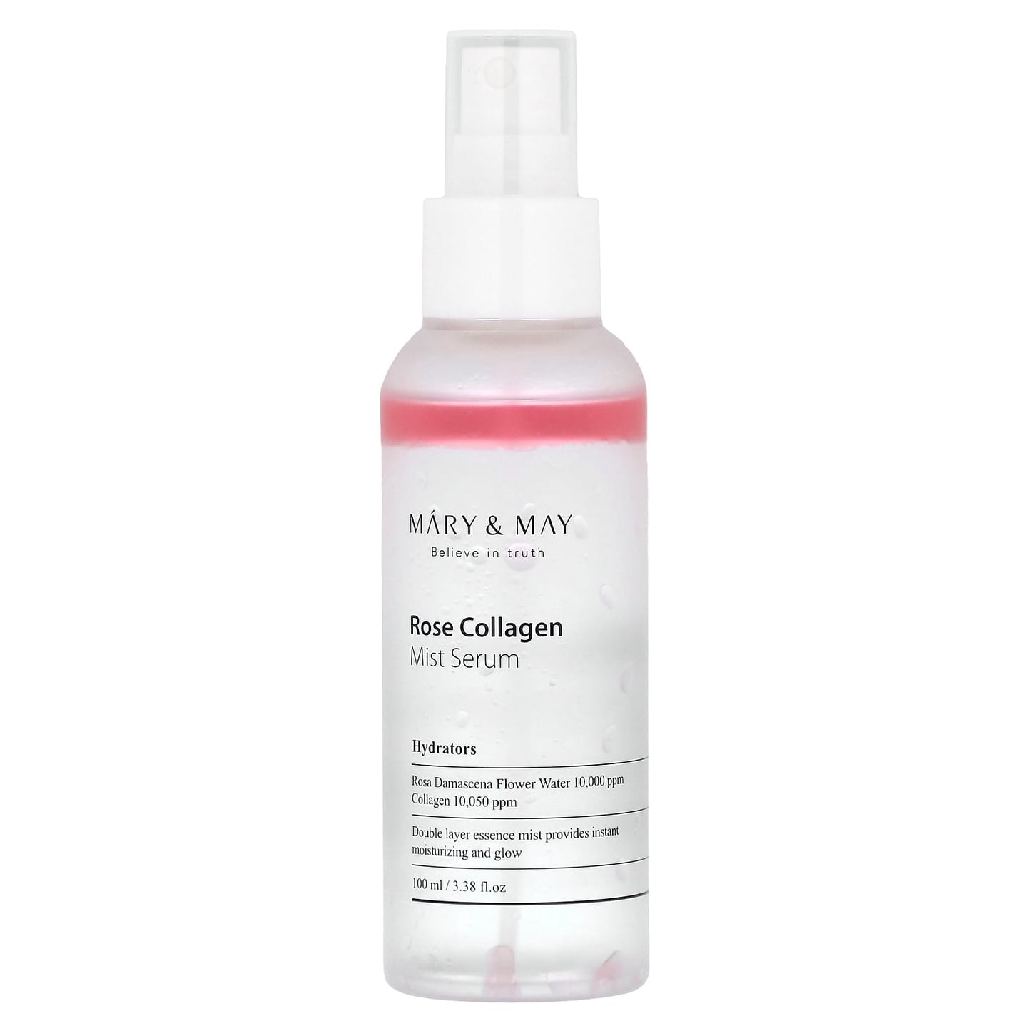 Mary & May, Rose Collagen Mist Serum, 3.38 fl oz (100 ml) - Image 1