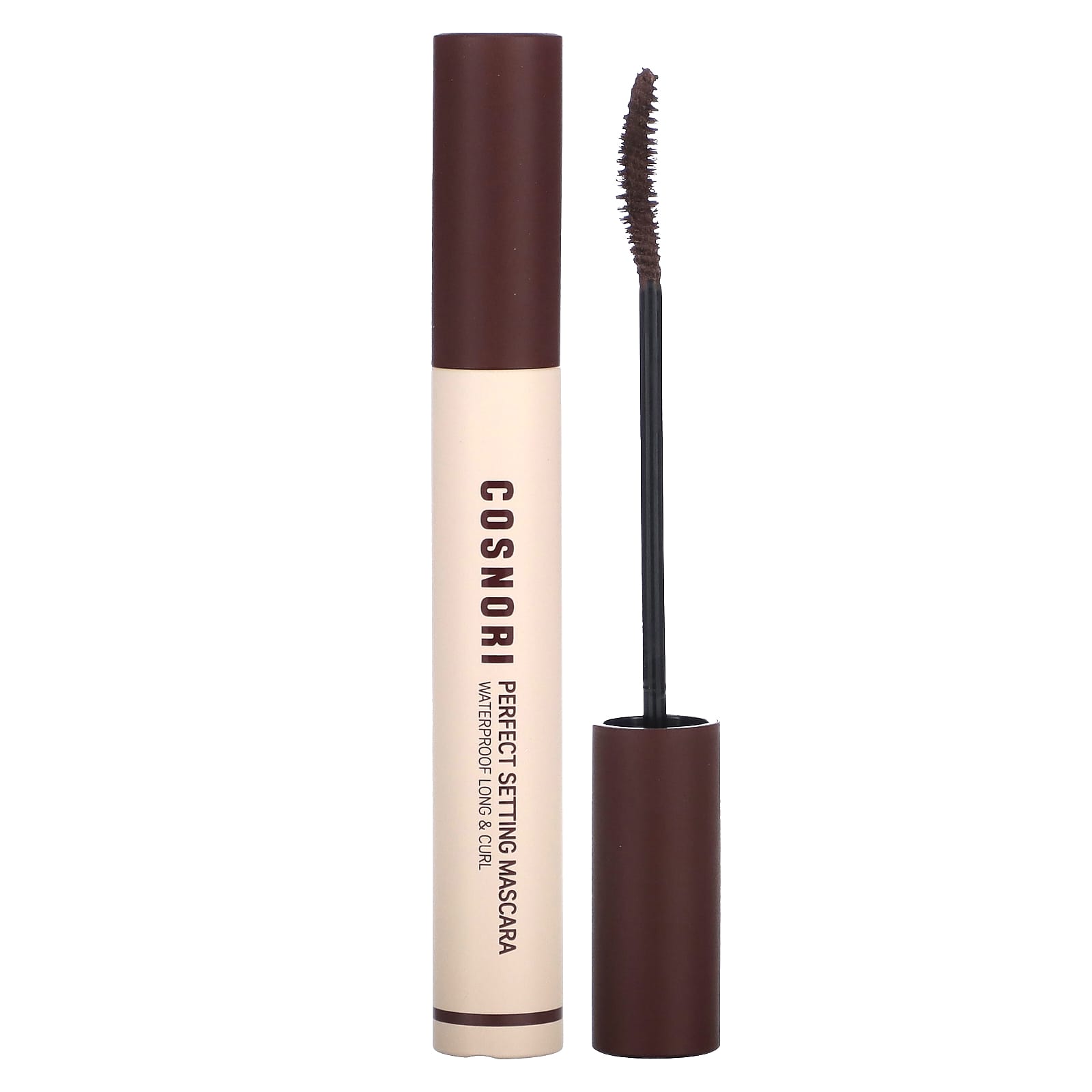 Cosnori Rosy Brown Perfect Setting Waterproof Mascara, 7ml - Image 1
