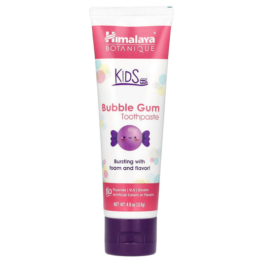 Himalaya Botanique Kids Toothpaste Bubble Gum 4oz Fluoride Free - Image 1