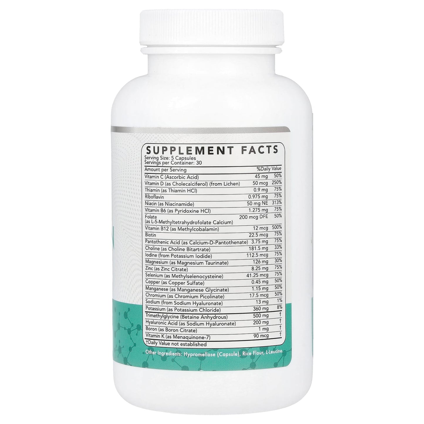 Dr. Brad MicroVitamin + Hyaluronic Acid, 150 Capsules, Multivitamin Supplement - Image 2