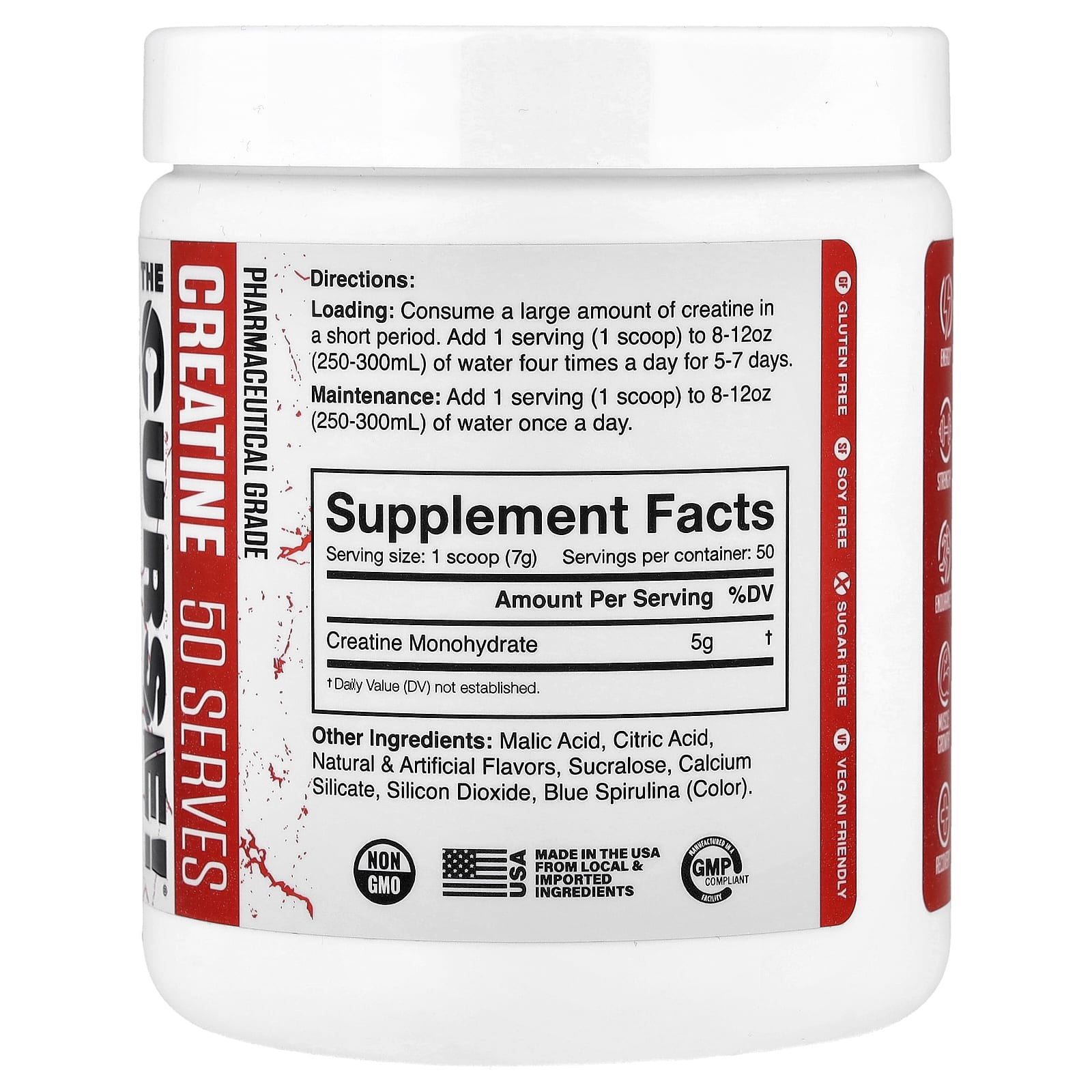 JNX Sports Creatine Supplement, 12.3 oz (350 g), Blue Raspberry - Image 2