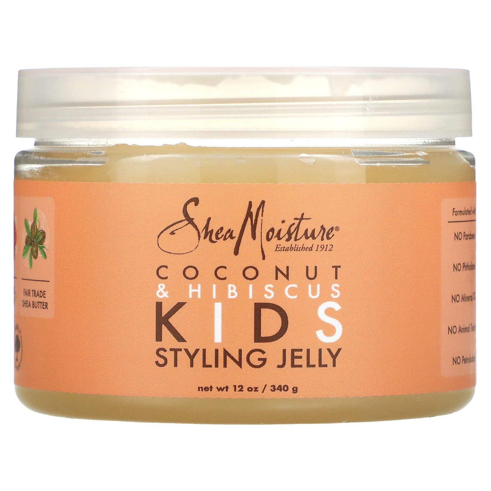SheaMoisture, Kids Styling Jelly, Coconut & Hibiscus, 12 oz (340 g) - Image 1