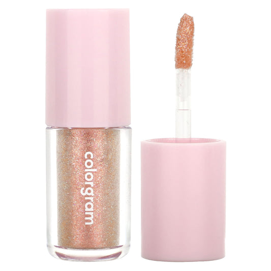 Colorgram Liquid Glitter Eyeshadow, 13 Spring Pink Ending, 0.11 oz (3.2 g) - Image 1