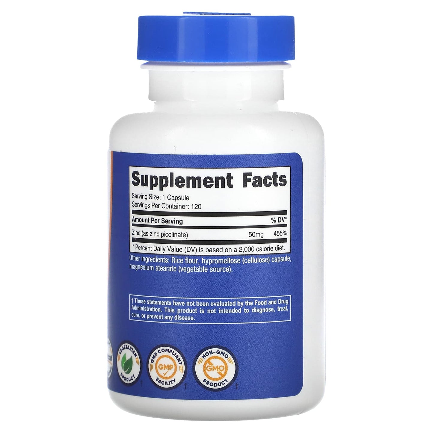 Nutricost, Zinc Picolinate, 50 mg, 120 Capsules - Image 2