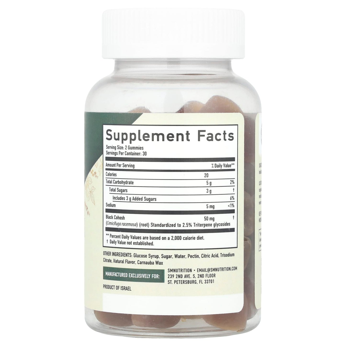 SMNutrition, Black Cohosh Root Gummies, Sweet Peach , 60 Gummies - Image 2