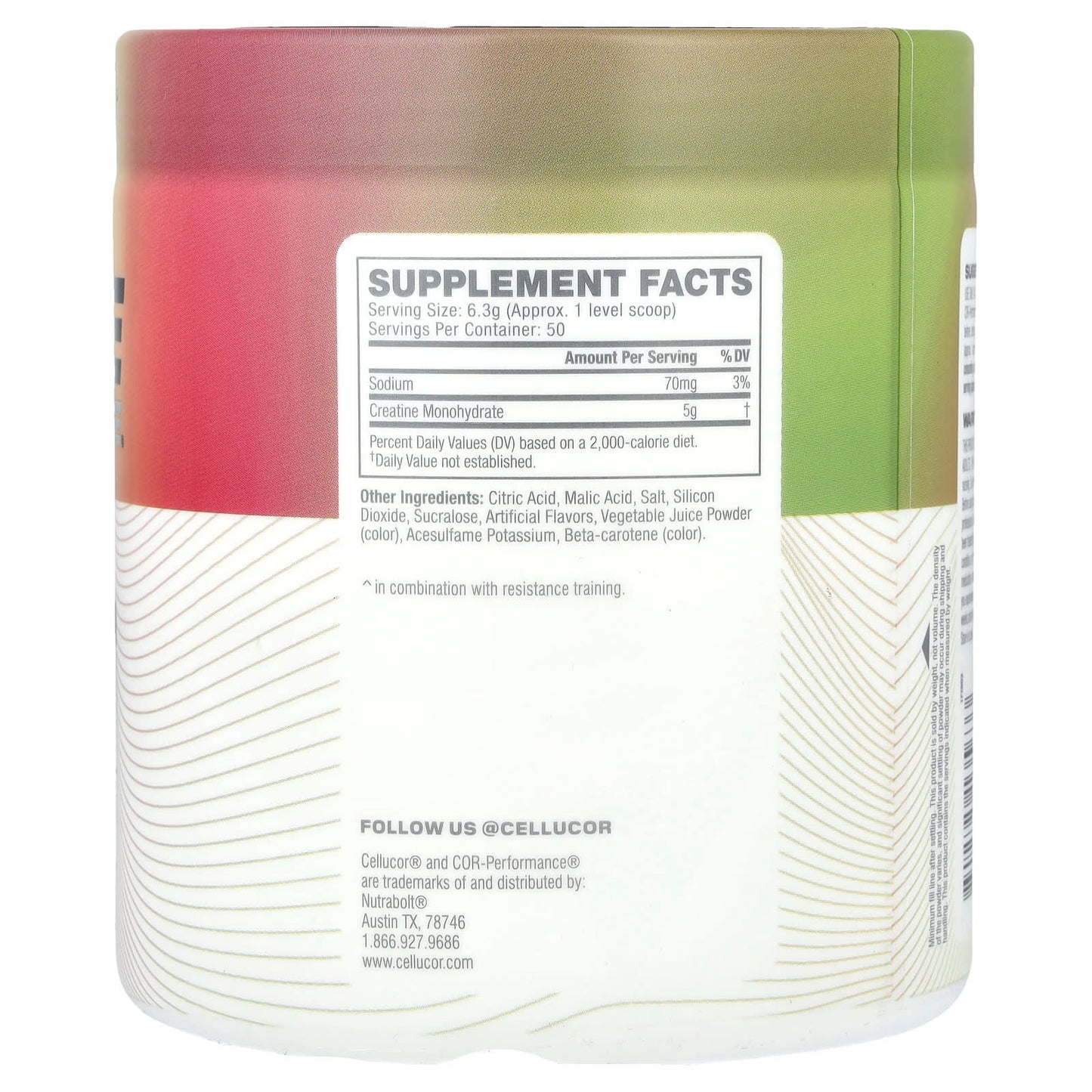 Cellucor Creatine COR-Performance Watermelon, 315g - Image 2