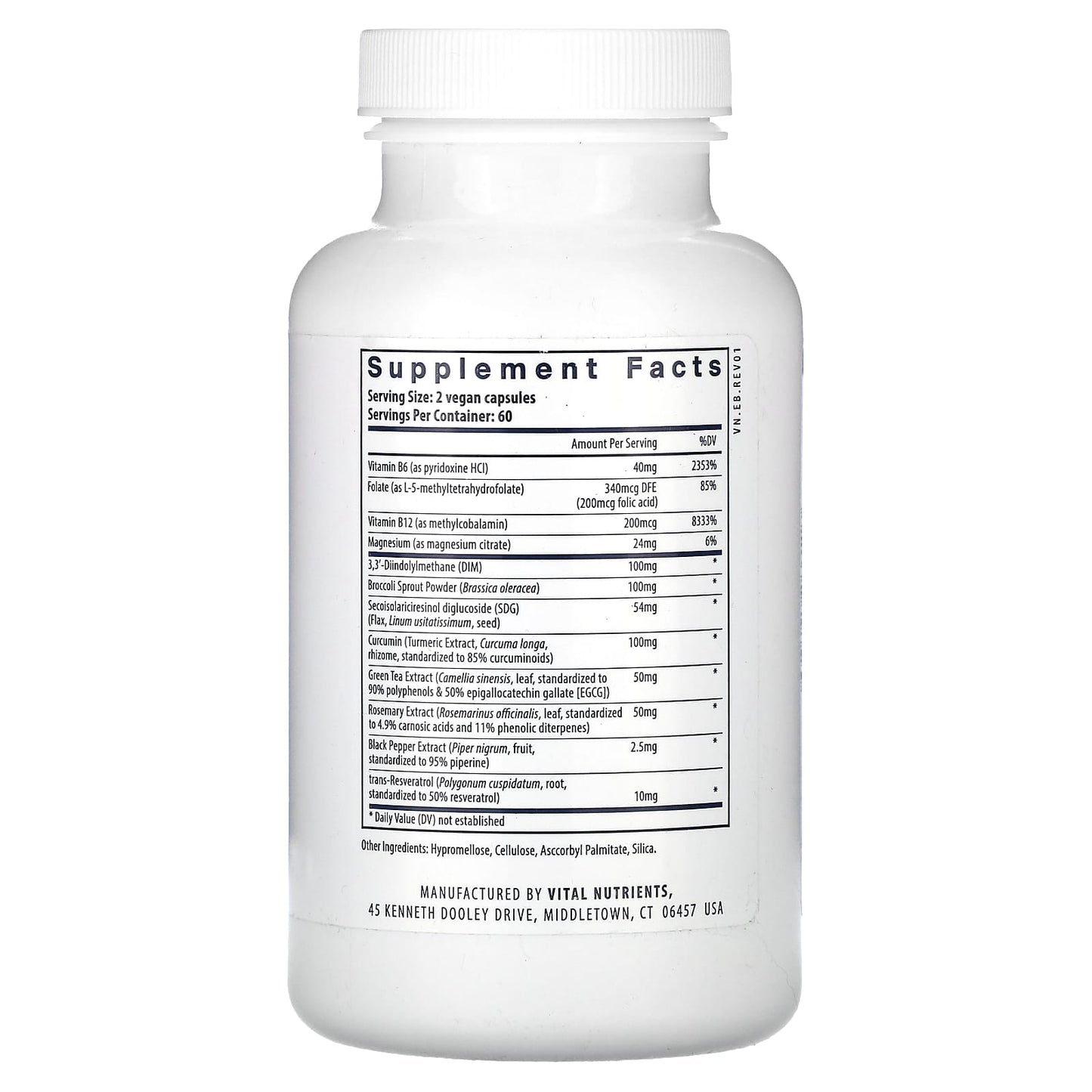 Vital Nutrients, Hormone Balance, 120 Vegan Capsules - Image 2