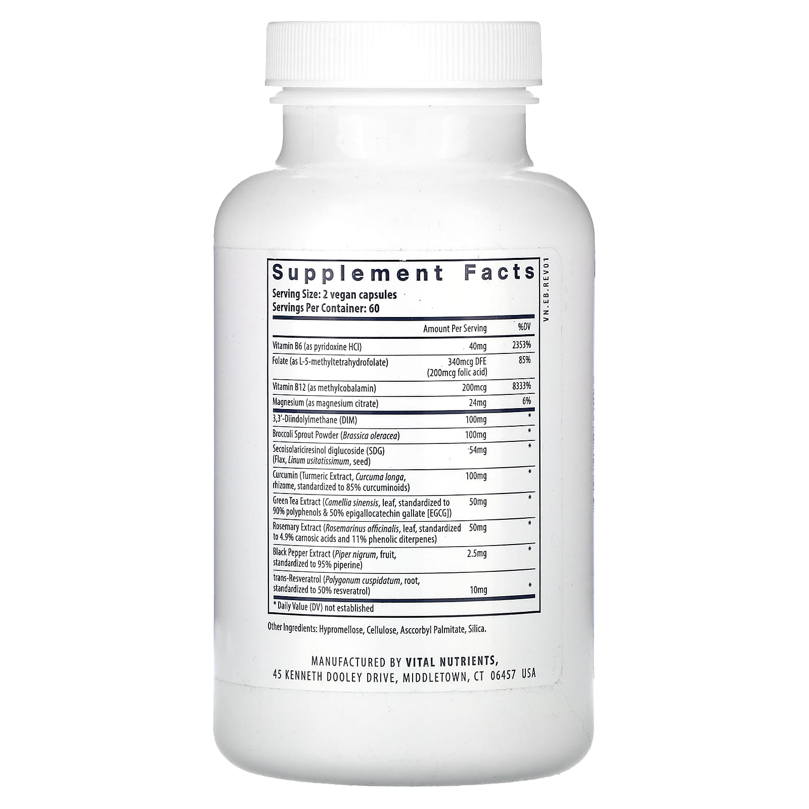 Vital Nutrients, Hormone Balance, 120 Vegan Capsules - Image 2