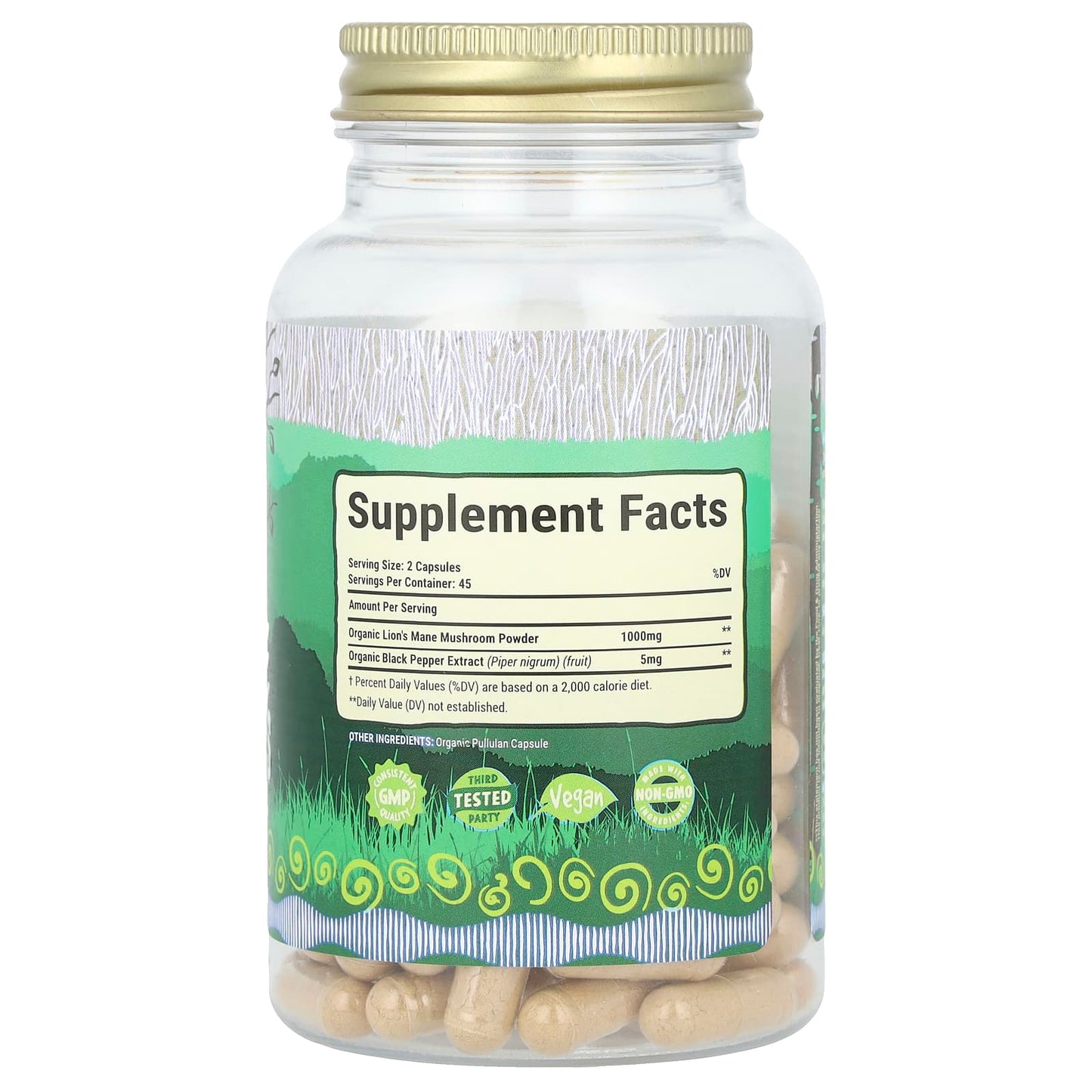 Maju Superfoods, Organic Lion's Mane Mushroom, 90 Capsules - Image 2
