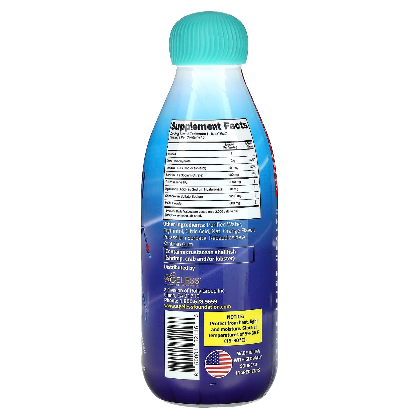 Ultra Flex Gold - Sugar-Free Liquid Joint Health Support by Ageless Foundation Laboratories - Image 2