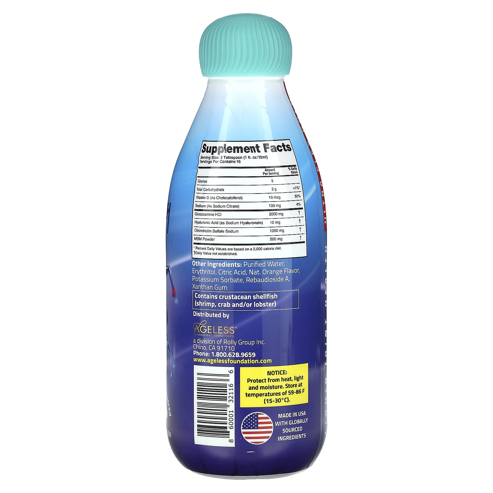 Ultra Flex Gold - Sugar-Free Liquid Joint Health Support by Ageless Foundation Laboratories - Image 2