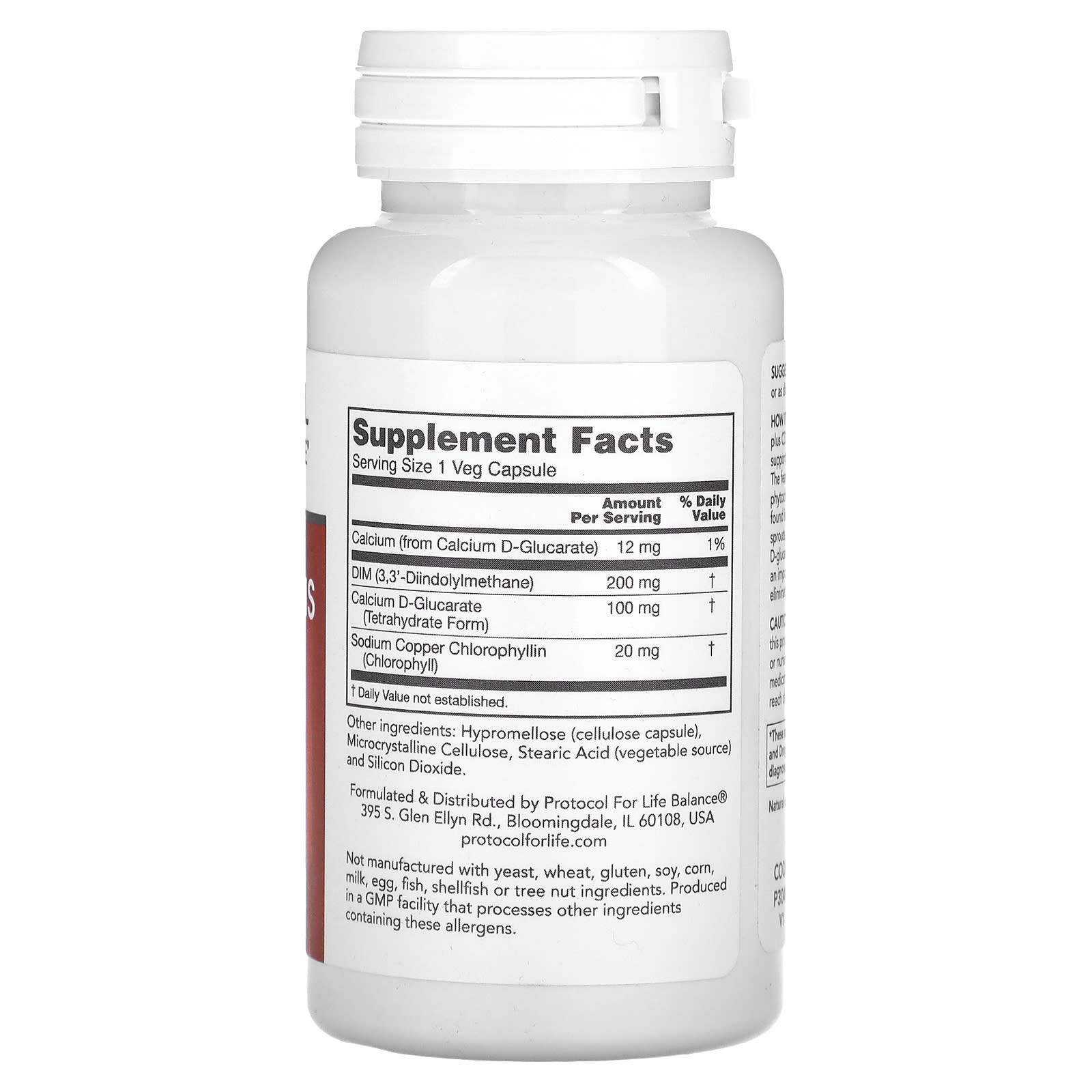 Protocol for Life Balance, DIM 200 Plus CDG 100, 90 Veg Capsules - Image 2