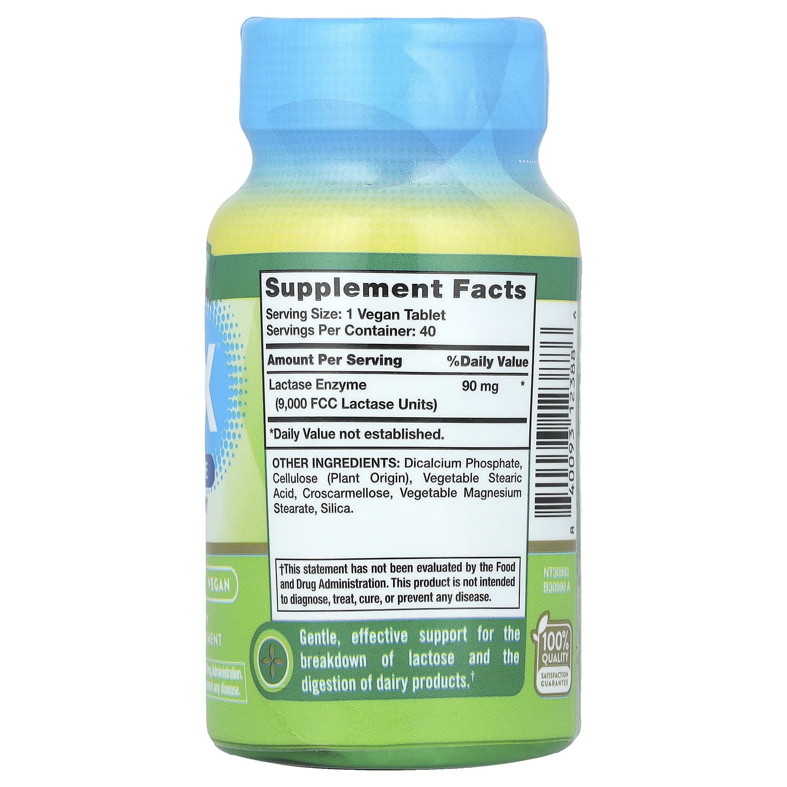 Nature's Truth, Fast Acting Lactose Digest X™ Complete, 40 Tablets (90 mg per Tablet) - Image 2