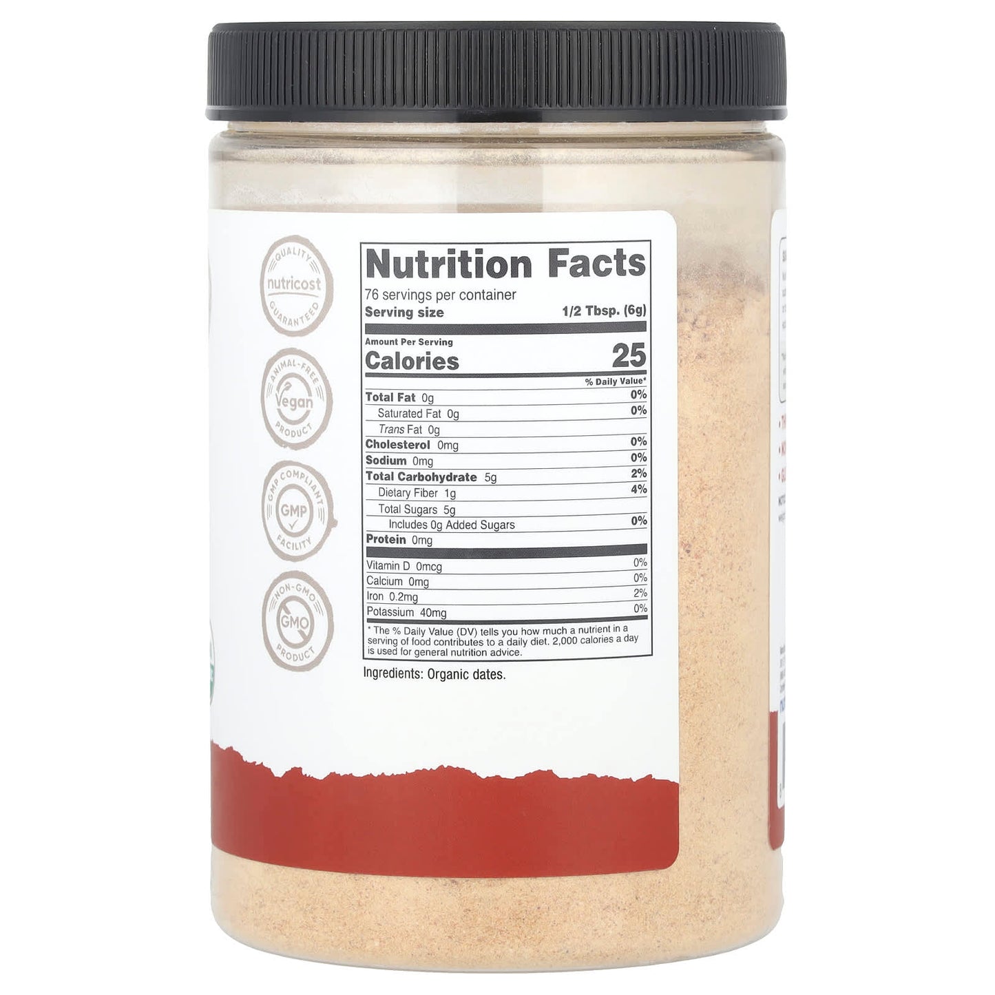 Nutricost, Pantry, Organic Date Sugar, 16.2 oz (454 g) - Image 2
