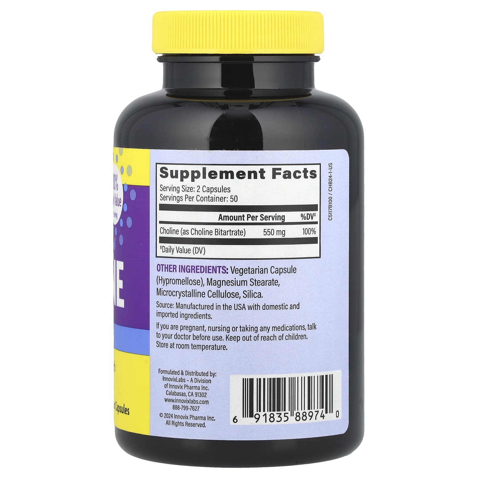 InnovixLabs Choline Supplements for Brain Health, Memory & Focus - Image 2