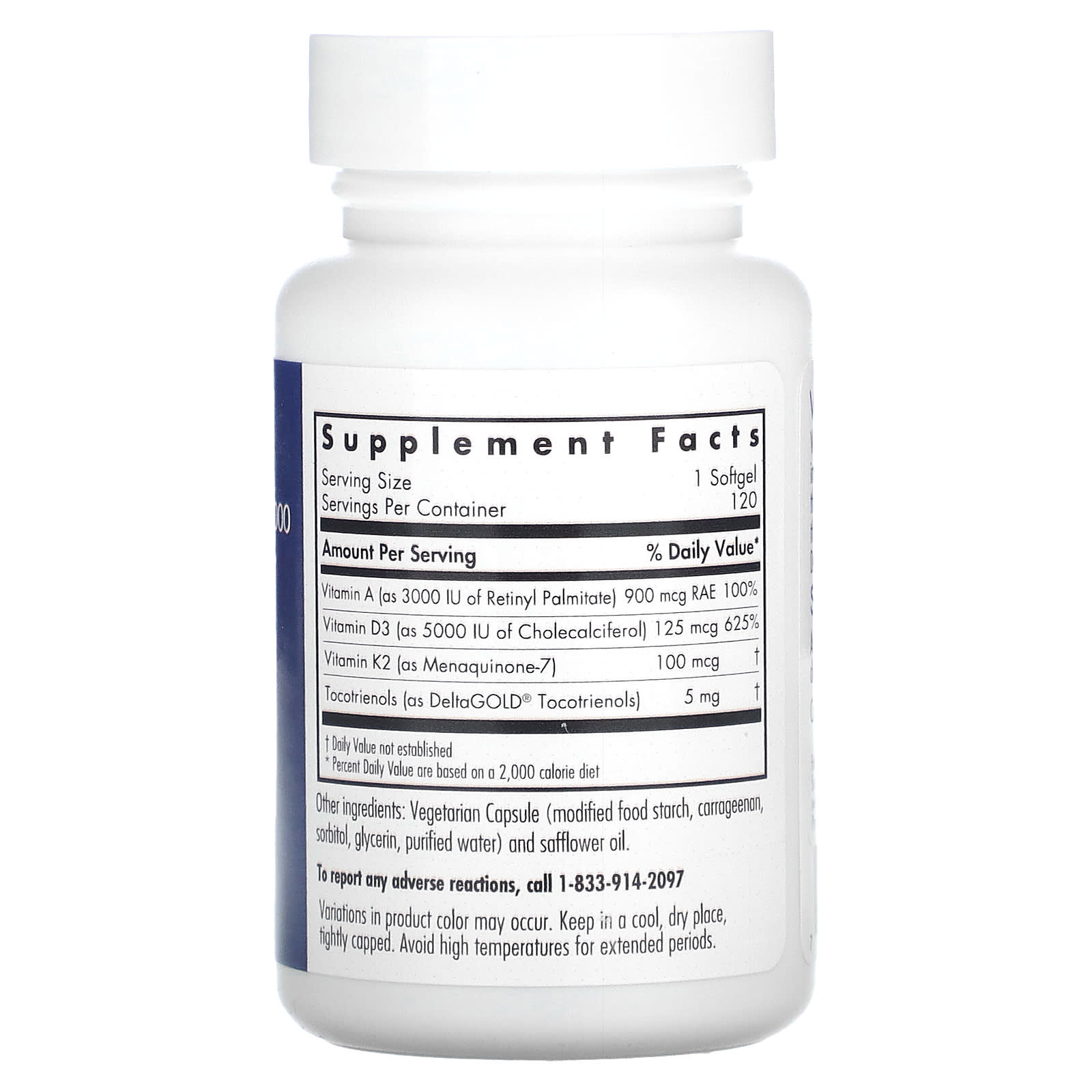 <span>Allergy Research Group Vitamin D3 Complete 5000 Supplement 120 Softgels</span> - Image 2