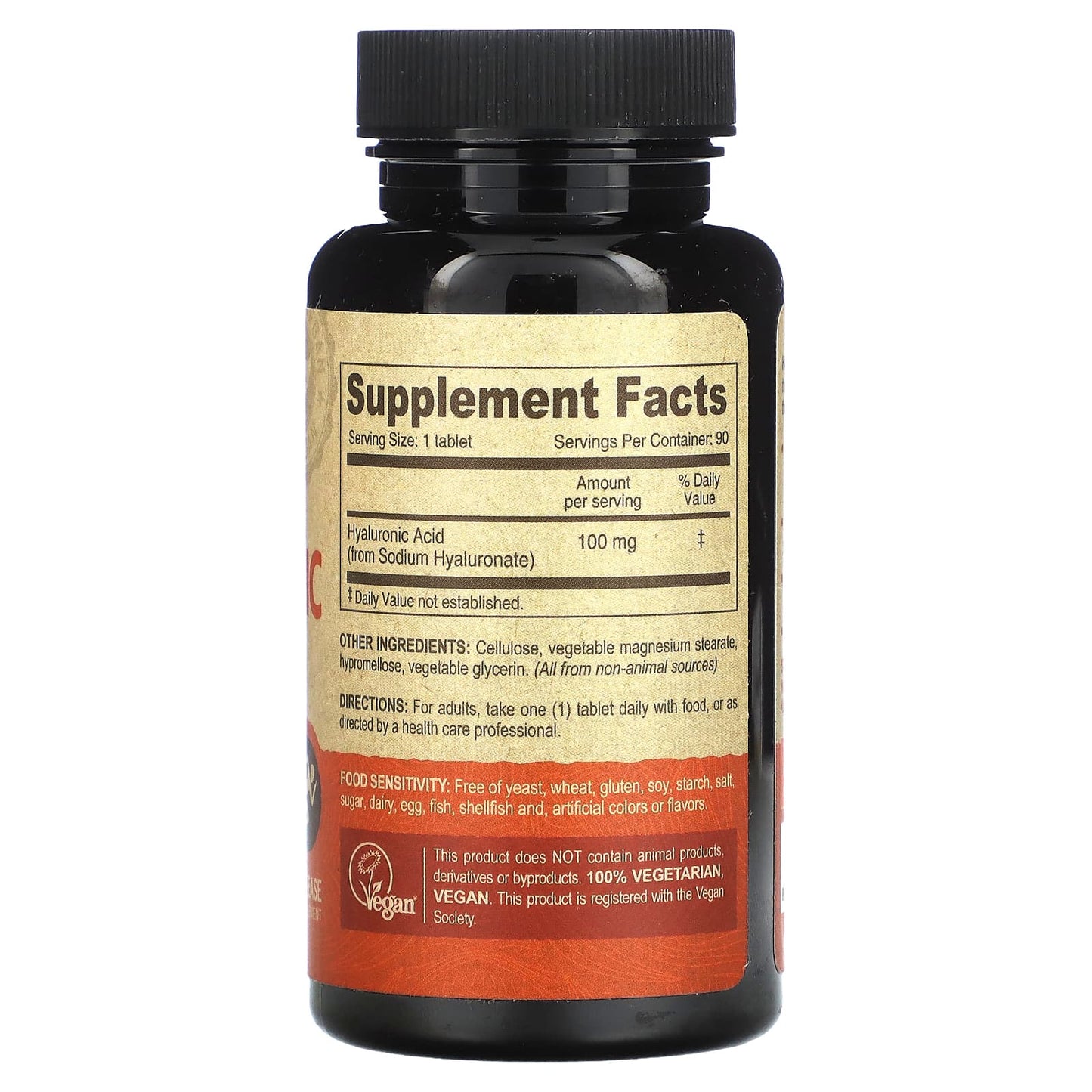 Vegan Hyaluronic Acid Supplement 100mg, 90 Tablets by Deva - Image 2