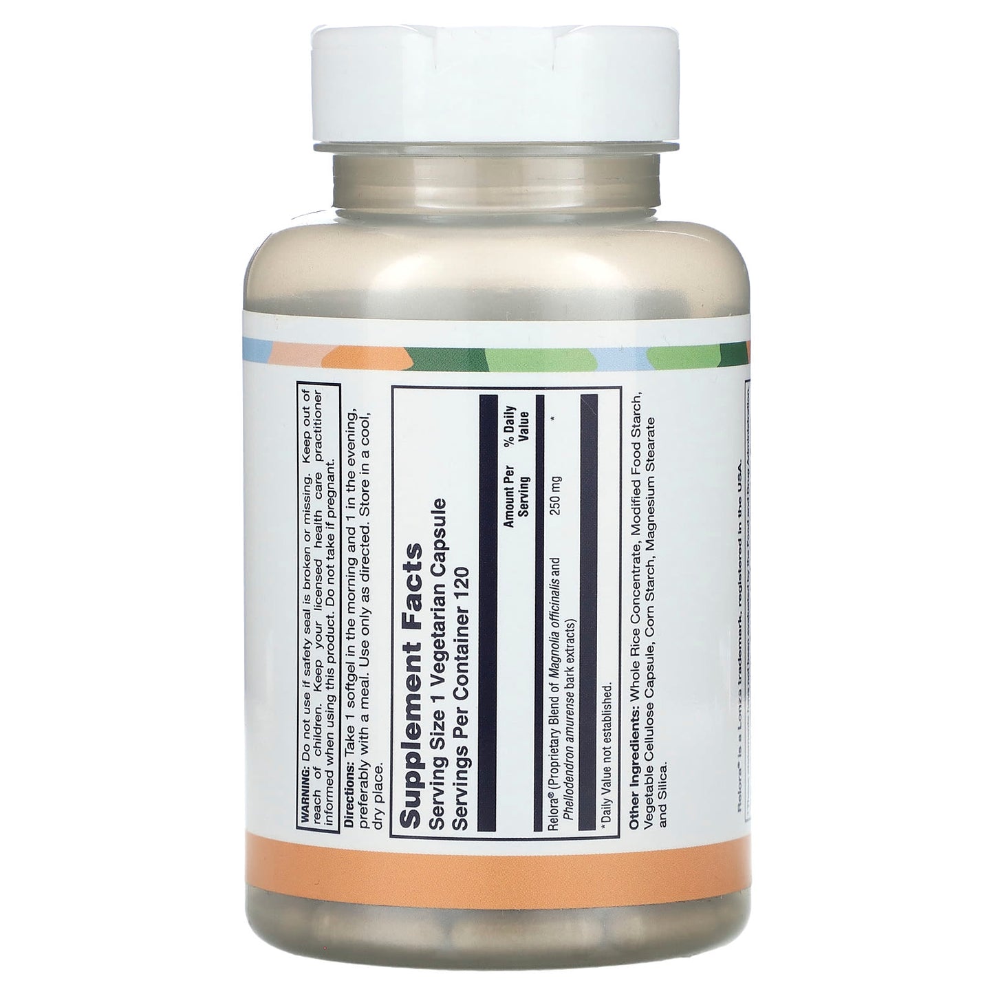 LifeTime Vitamins, Relora, Mood Support, 250 mg, 120 Capsules - Image 2