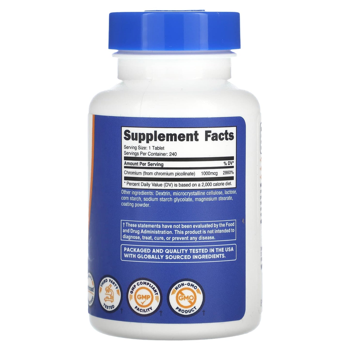 Nutricost, Chromium Picolinate, 1,000  mcg, 240 Tablets - Image 2