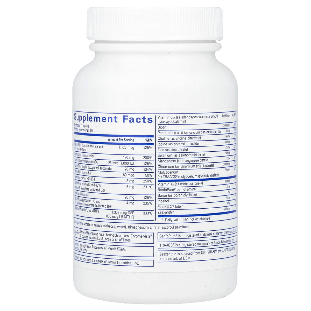 Pure Encapsulations, PureGenomics® Multivitamin , 60 Capules - Image 2