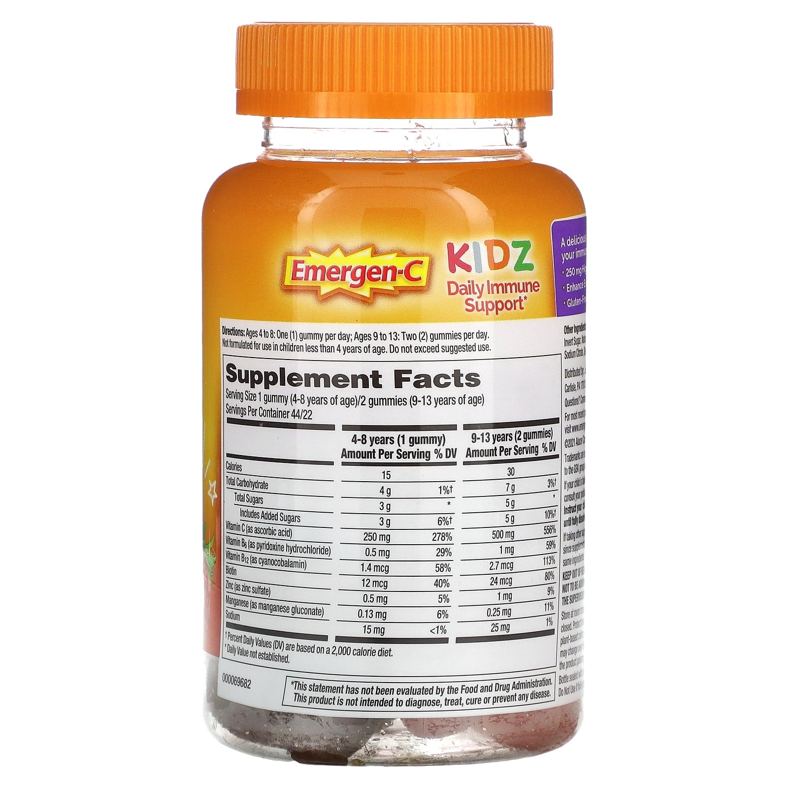 Emergen-C Kidz Daily Immune Support Berry Bash Gummies for Kids - Image 2
