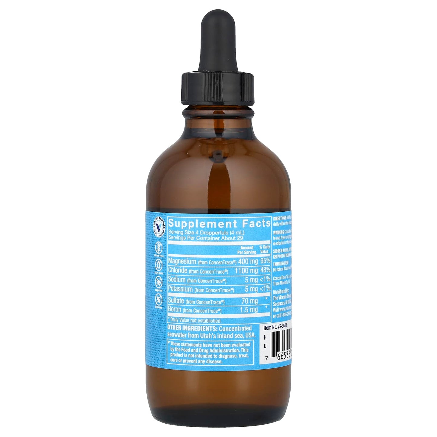 The Vitamin Shoppe, Ionic Magnesium, 4 fl oz (118 ml) - Image 2