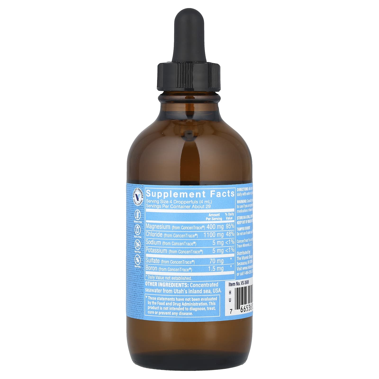 The Vitamin Shoppe, Ionic Magnesium, 4 fl oz (118 ml) - Image 2