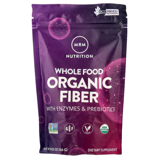MRM Nutrition, Whole Food, Organic Fiber with Enzymes and Prebiotics, 9.03 oz (256 g) - Image 1