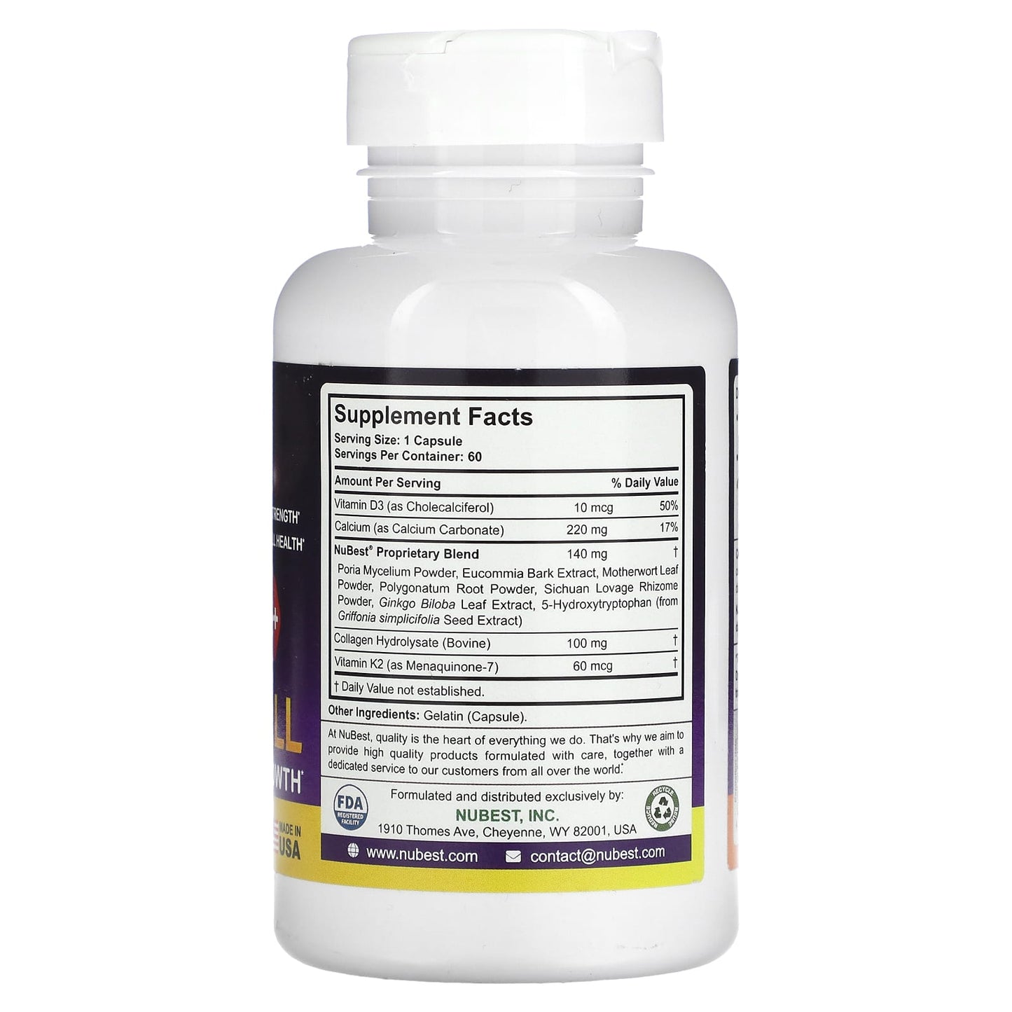 NuBest, Tall 10+, Teens Powerful Growth, 60 Capsules - Image 2