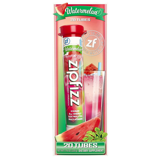Zipfizz, Watermelon , 20 Tubes, 0.39 oz (11 g) Each - Image 1