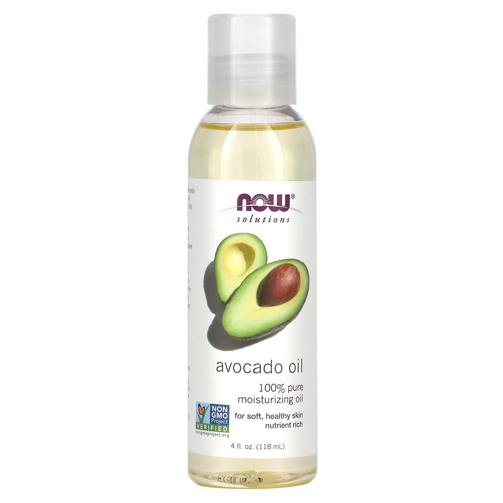NOW Foods, Solutions, Avocado Oil, 4 fl oz (118 ml) - Image 1