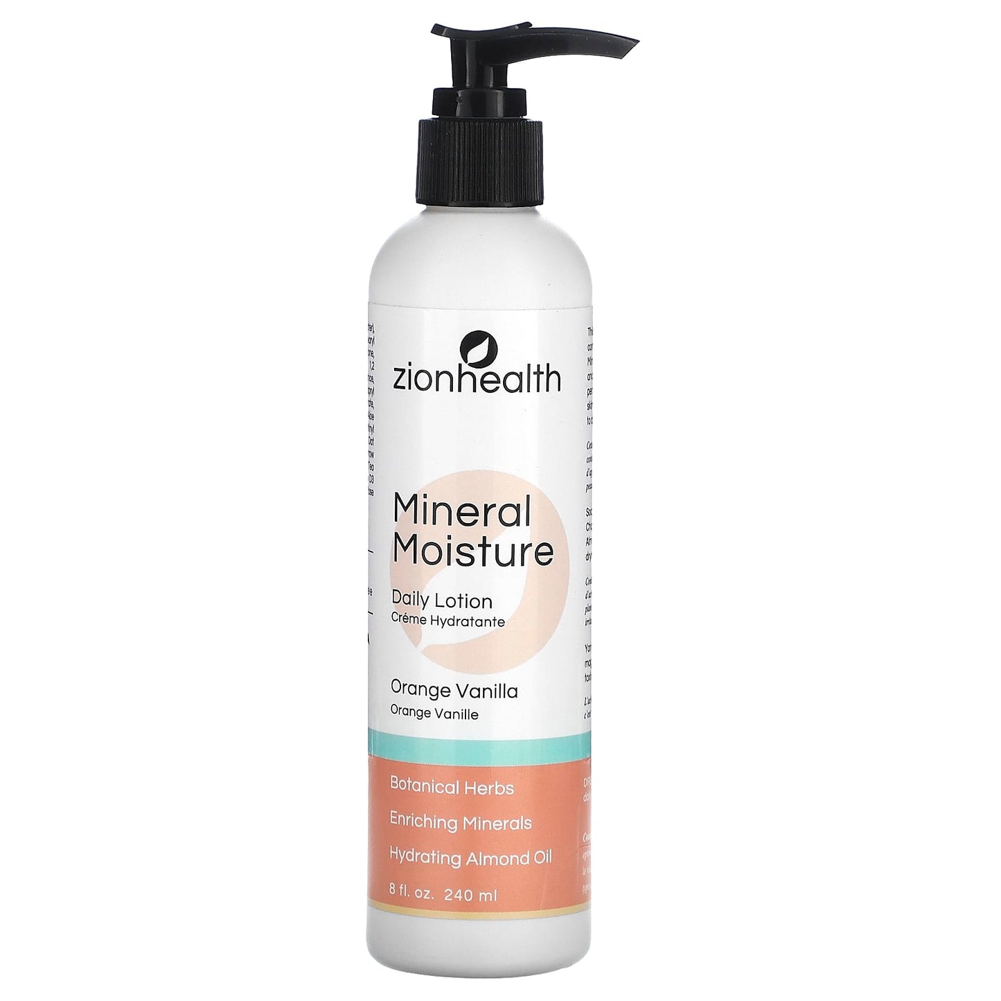 Zion Health, Mineral Moisture Daily Lotion, Orange Vanilla, 8 fl oz (240 ml) - Image 1