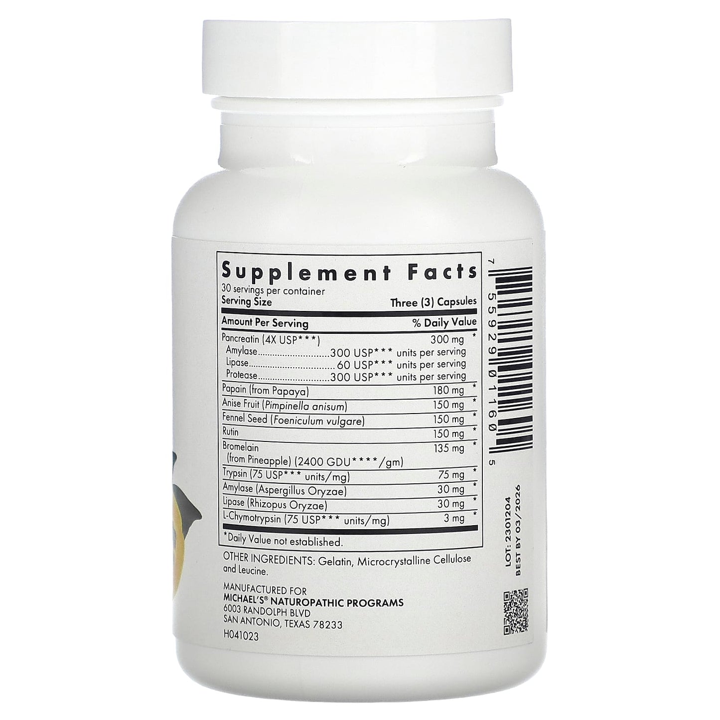 Michael's Health, Digestive Enzymes, 90 Capsules - Image 2
