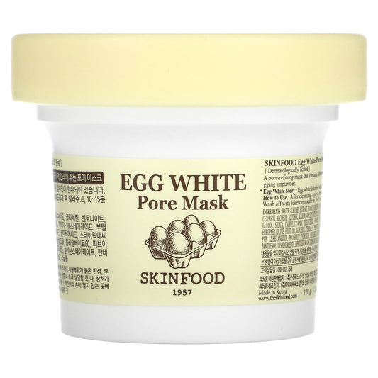 SKINFOOD, Egg White Pore Beauty Mask, 4.23 oz (120 g) - Image 1