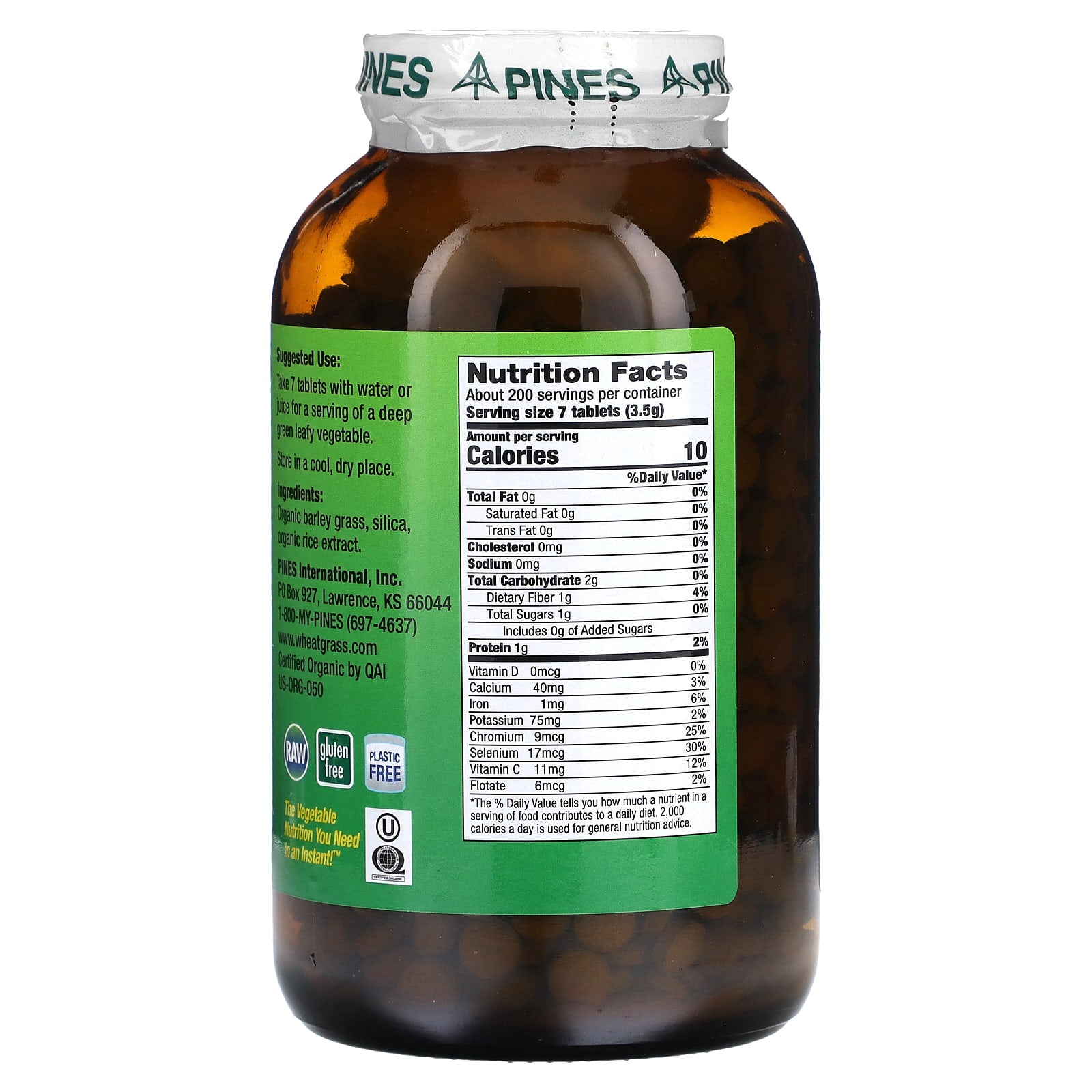 Pines International, Barley Grass, 1,400 Tablets - Image 2