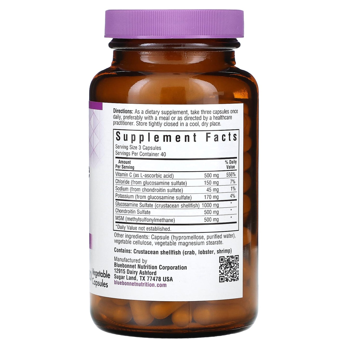 Glucosamine Chondroitin & MSM for Joint Health | 120 Capsules - Image 2