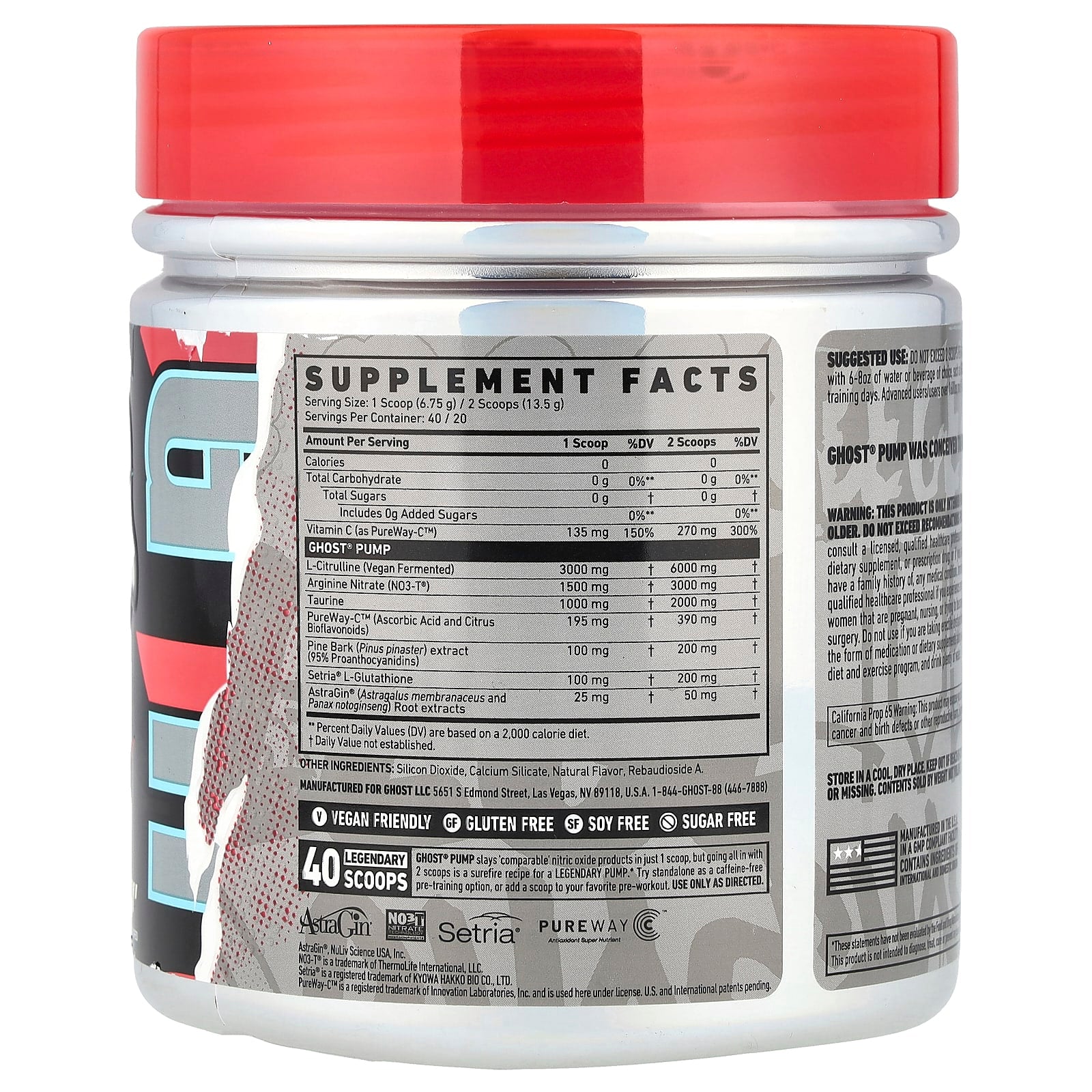 Ghost Pump: Unleash Legendary Pumps & Life, Nitric Oxide Supplement - Image 2