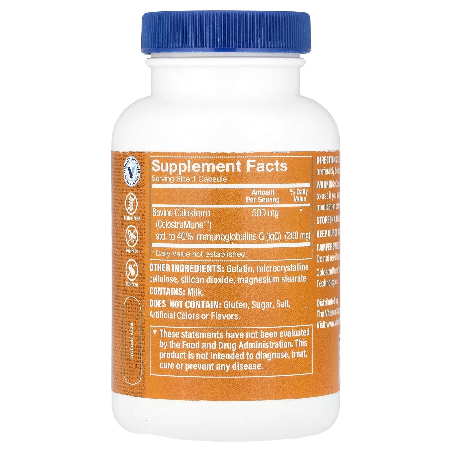 The Vitamin Shoppe, Colostrum, 120 Capsules (500 mg per Capsule)