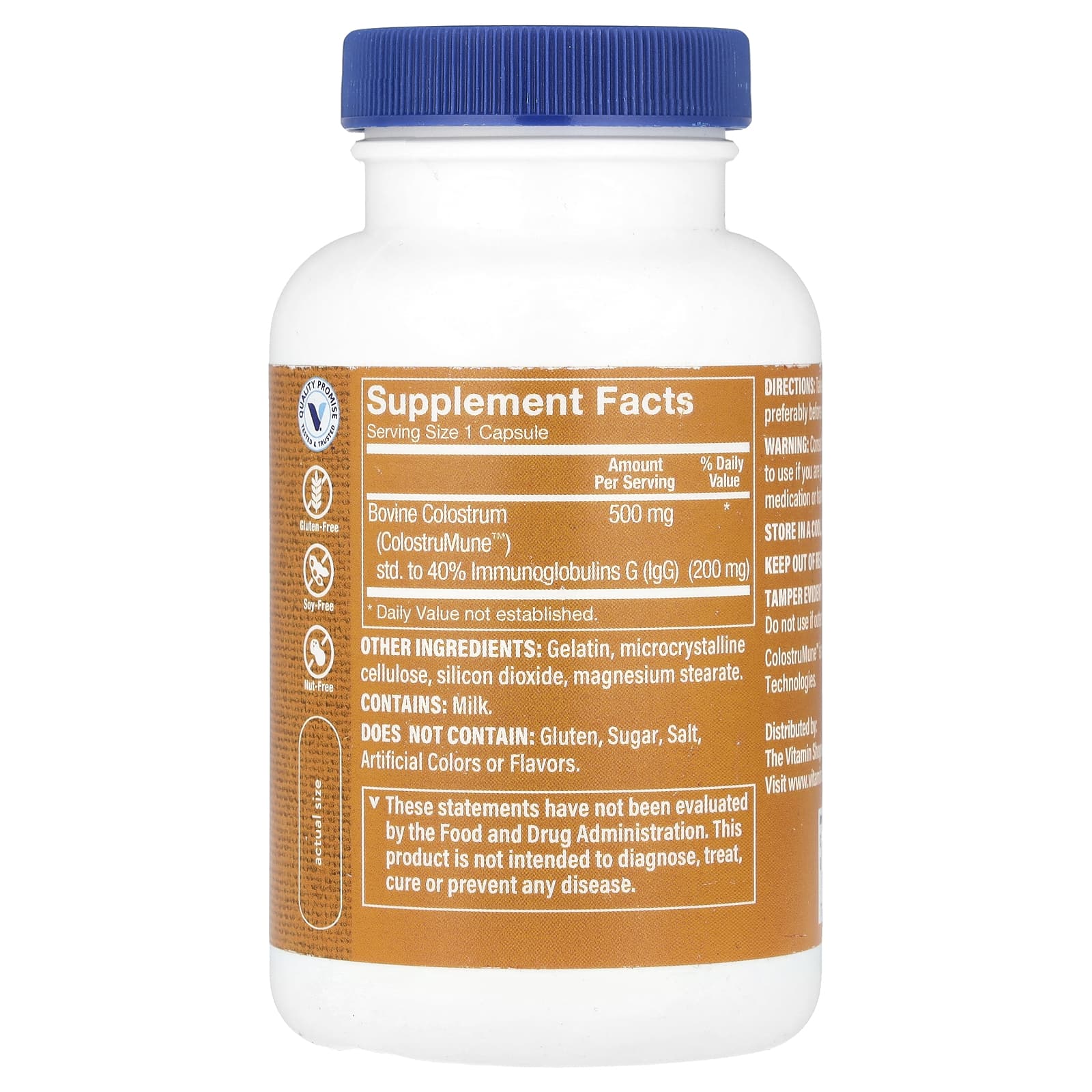The Vitamin Shoppe, Colostrum, 120 Capsules (500 mg per Capsule)