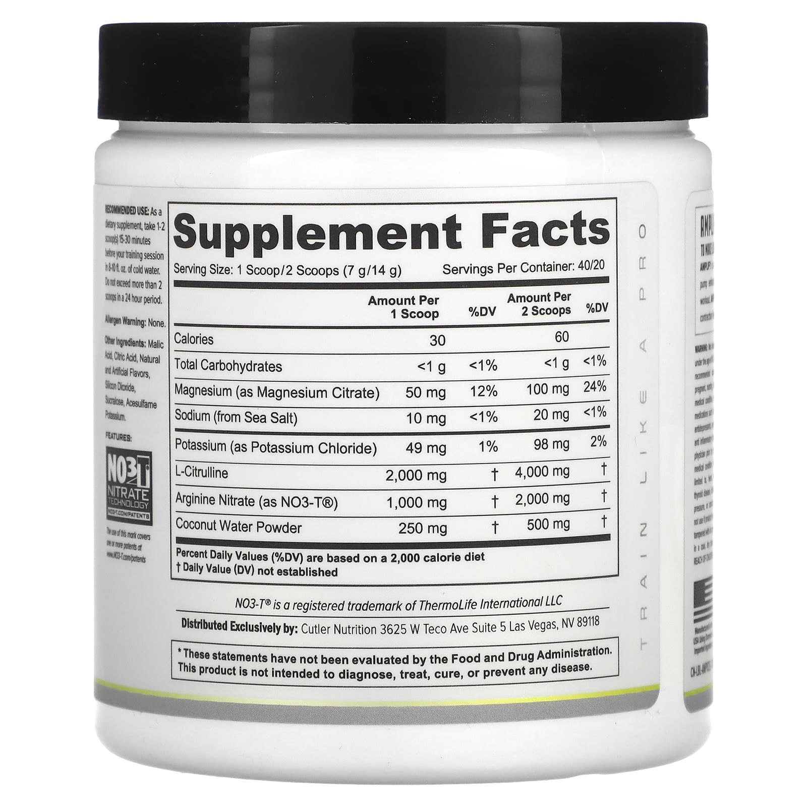 Cutler Nutrition Amplify 2.0 - Sour Lemonade, Stimulant-Free Pre Workout - Image 2
