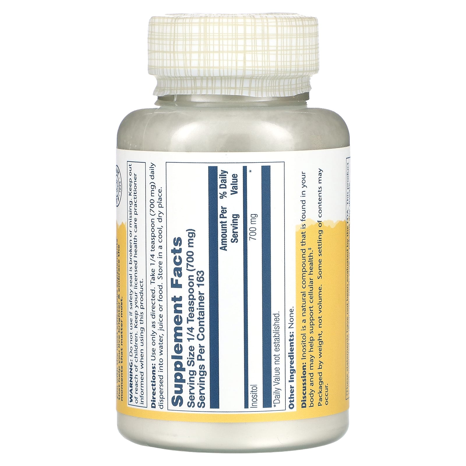 Solaray, Inositol, Powder, 4 oz, (114 g) - Image 2