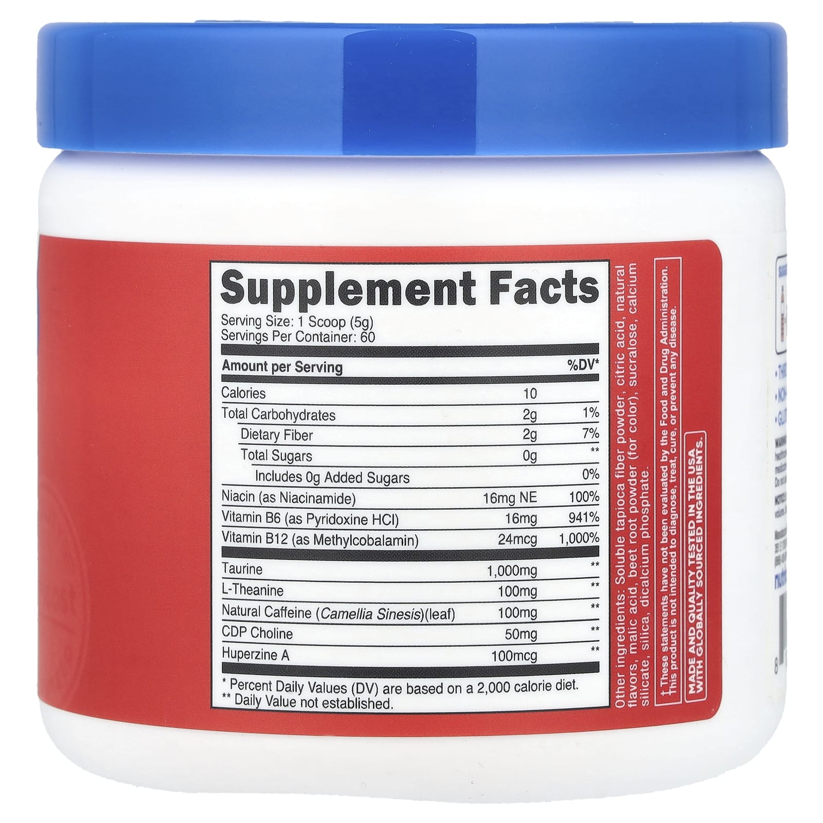 Nutricost, Energy, Clean Energy Powder, Fruit Punch, 10.9 oz (306 g) - Image 2