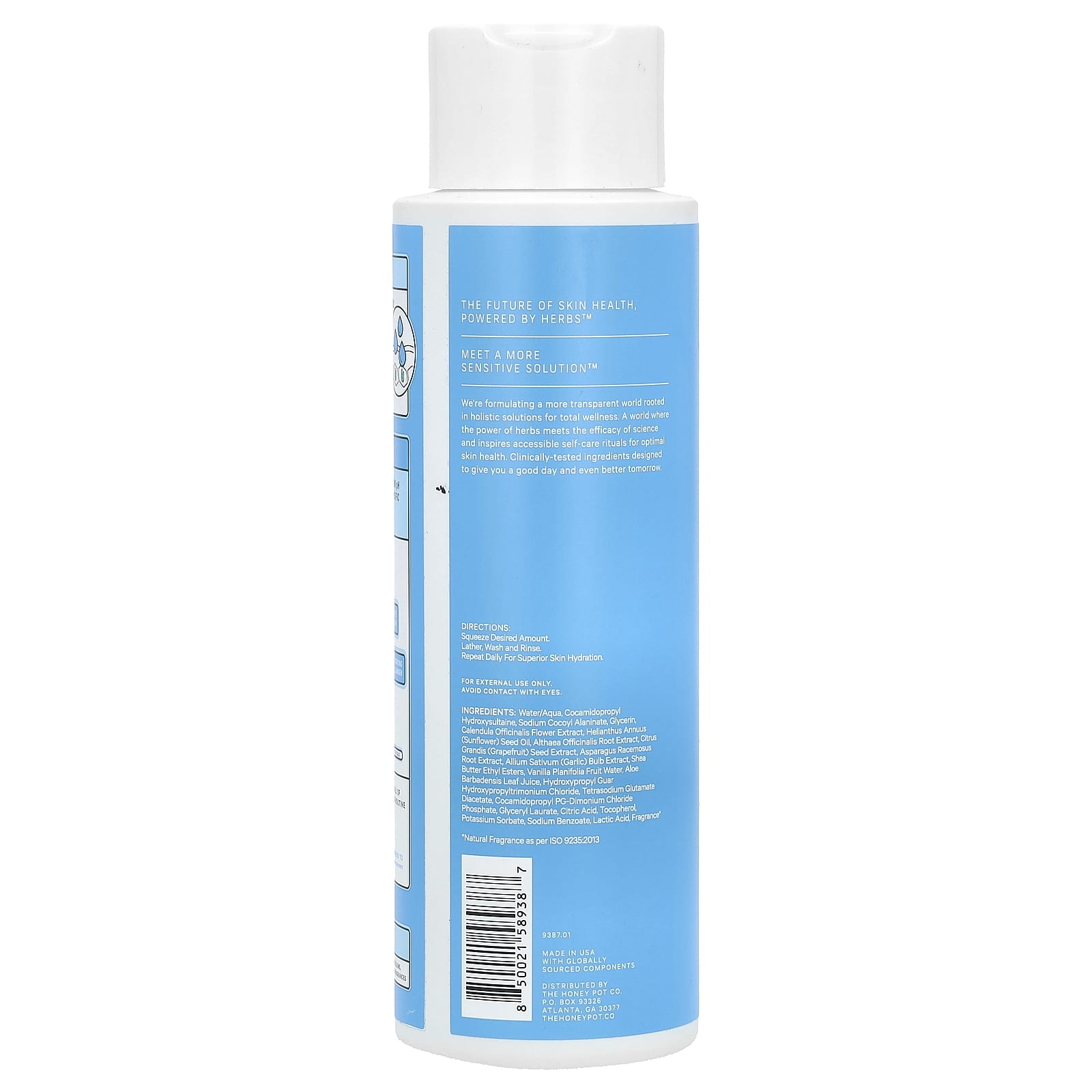 The Honey Pot Company, Hydrating Herbal-Infused Body Cleanser, Coconut & Shea, 15 fl oz (443 ml) - Image 2