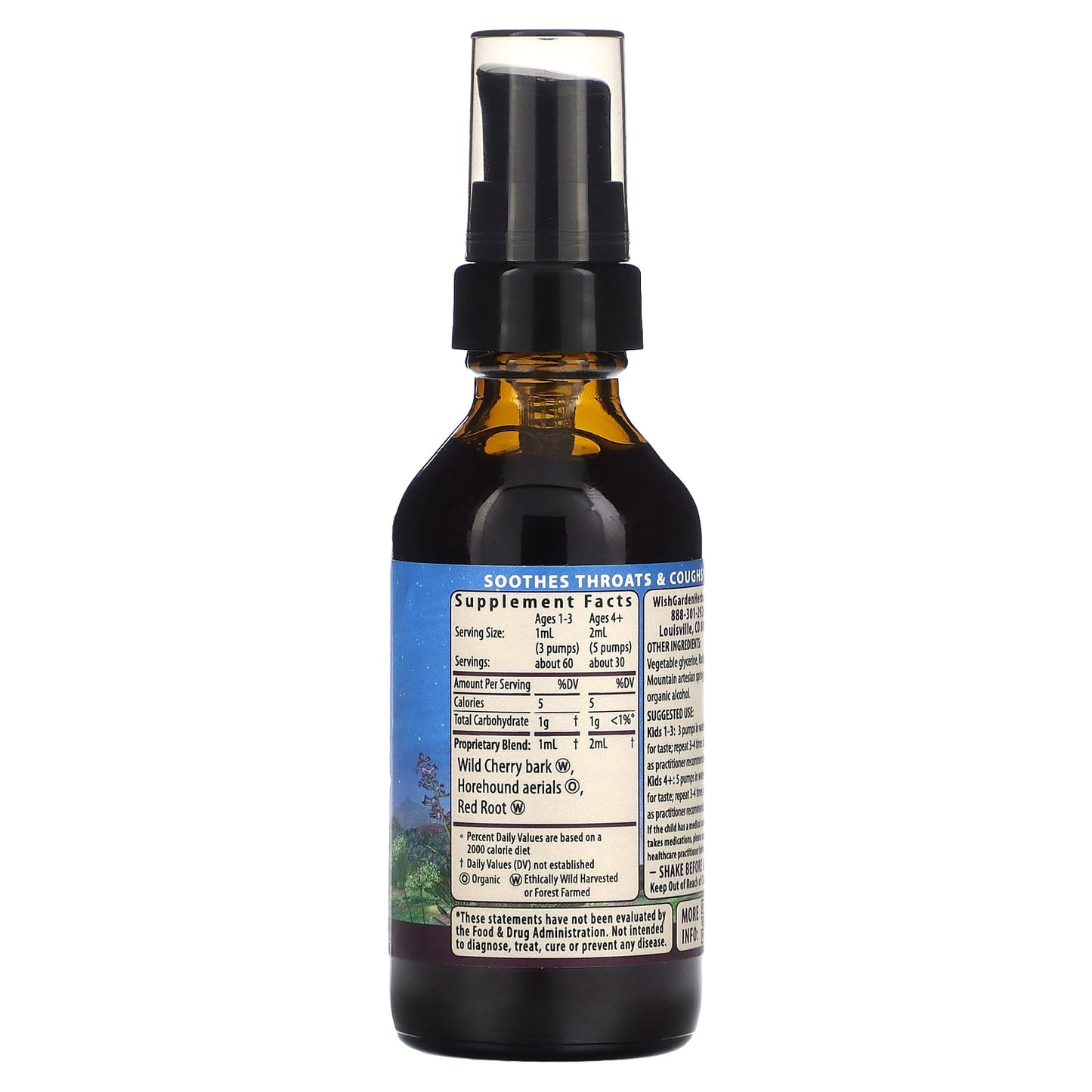 WishGarden Herbs, Kids, Kick-It Cough Soothing & Quieting, 2 fl oz (59 ml) - Image 2