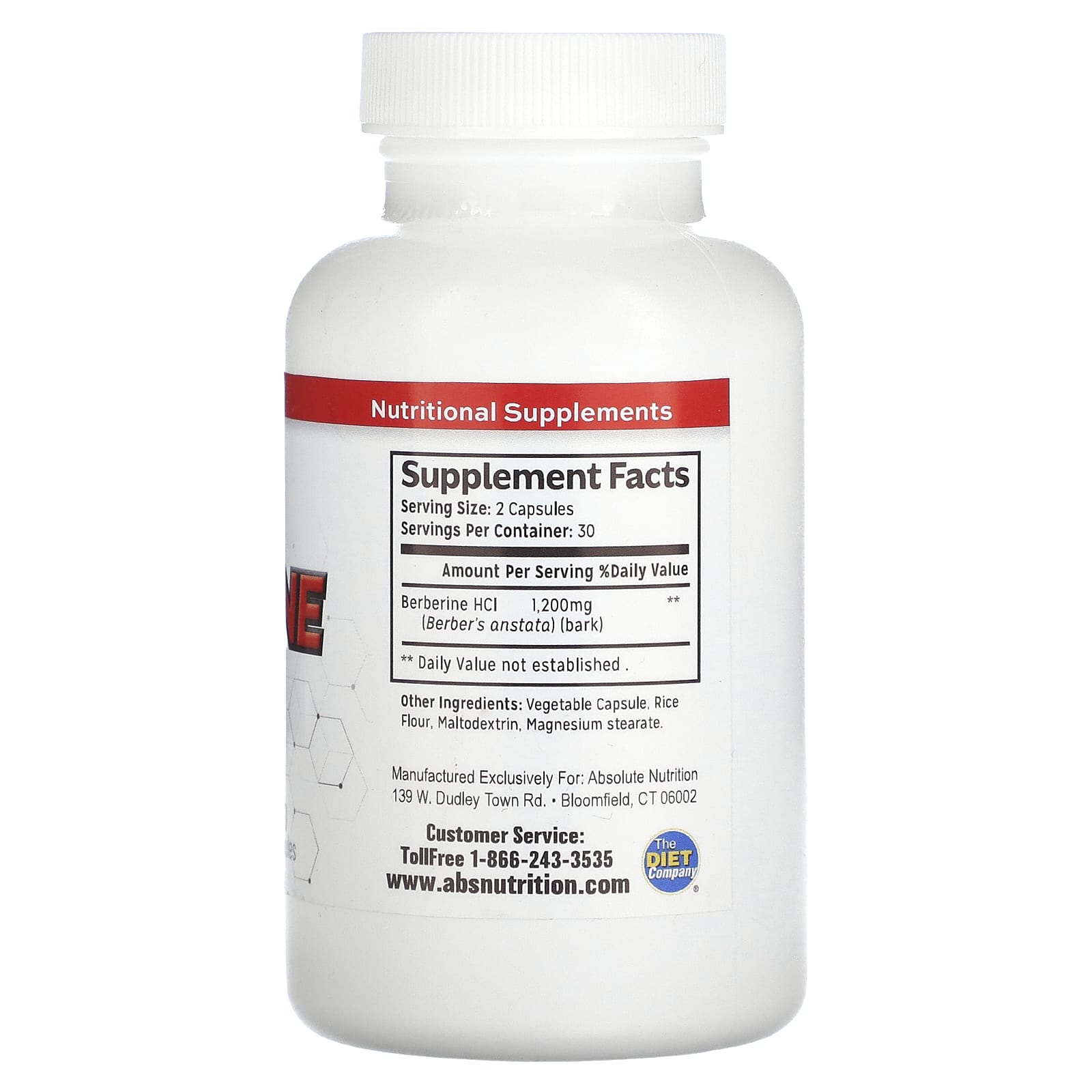 Berberine Supplement by Absolute Nutrition - 600mg per Capsule - Image 2