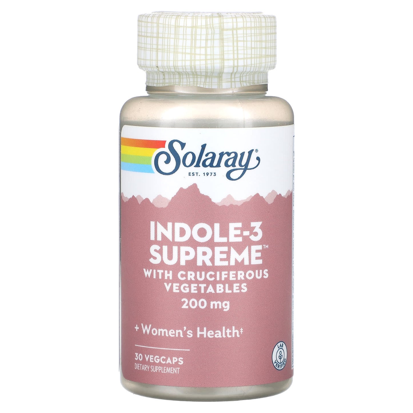 Solaray, Indole-3 Supreme, 200 mg, 30 VegCaps - Image 1