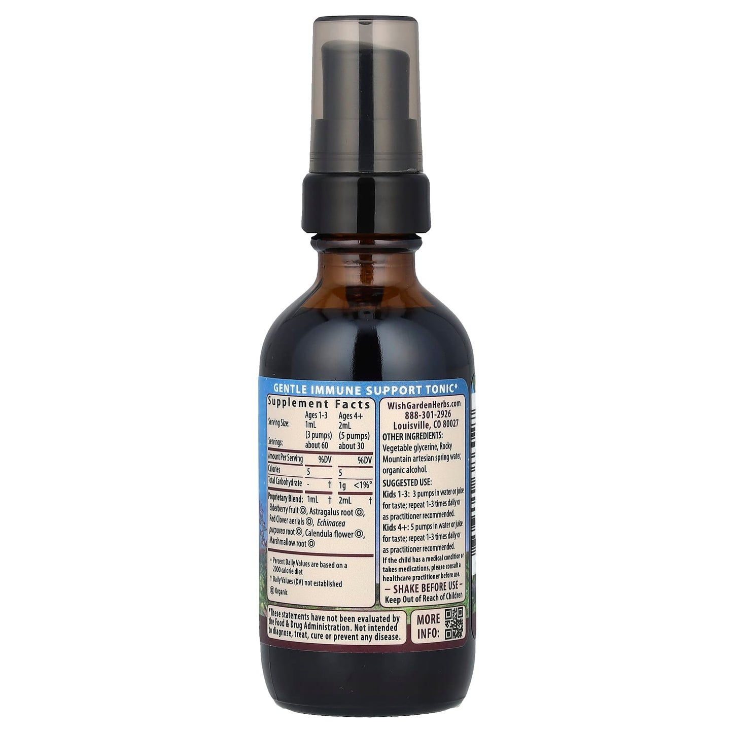 WishGarden Herbs, Kids, Daily™ Immune Builder, 2 fl oz (59 ml) - Image 2