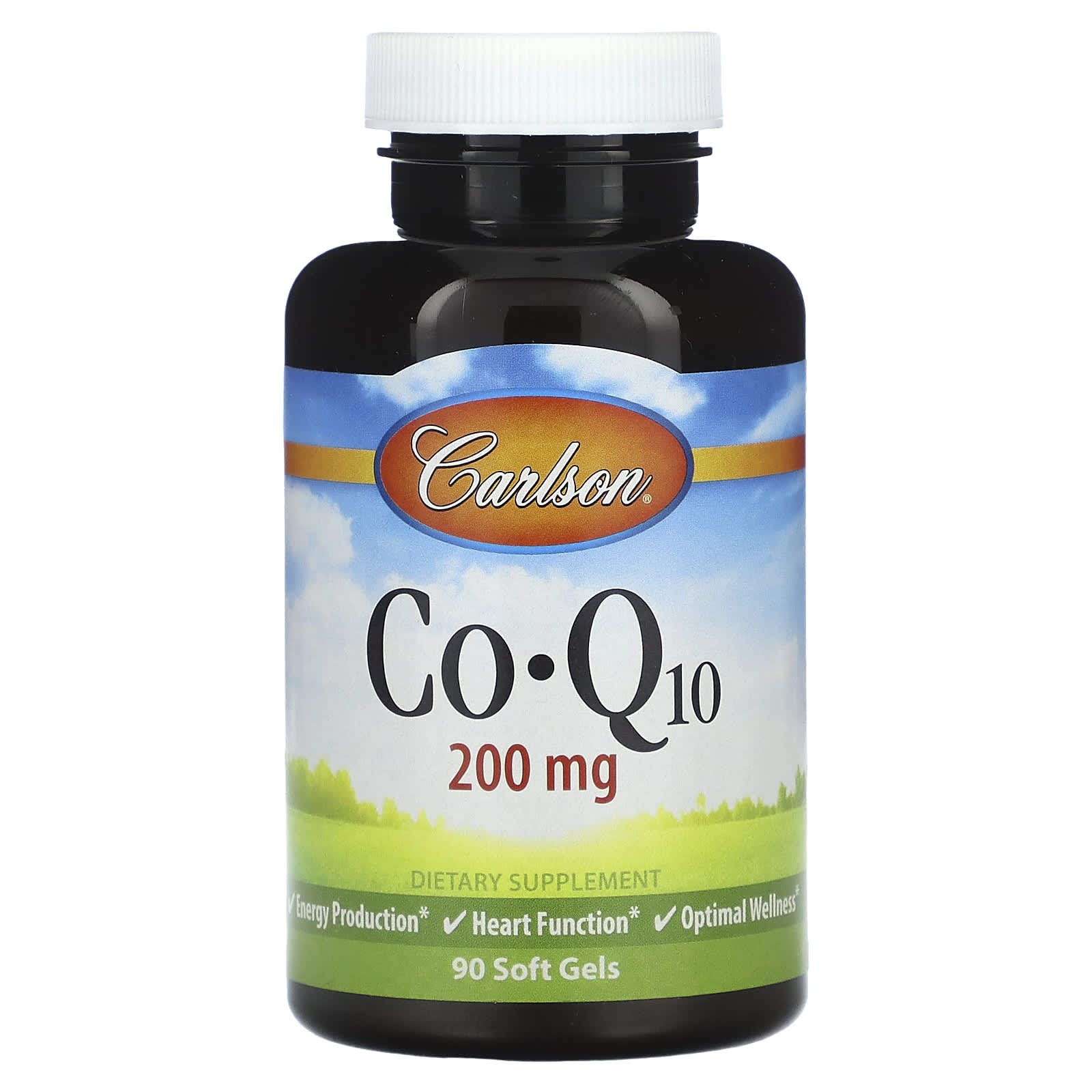 Carlson CoQ10 200mg 90 Soft Gels for Healthy Energy Production - Image 1
