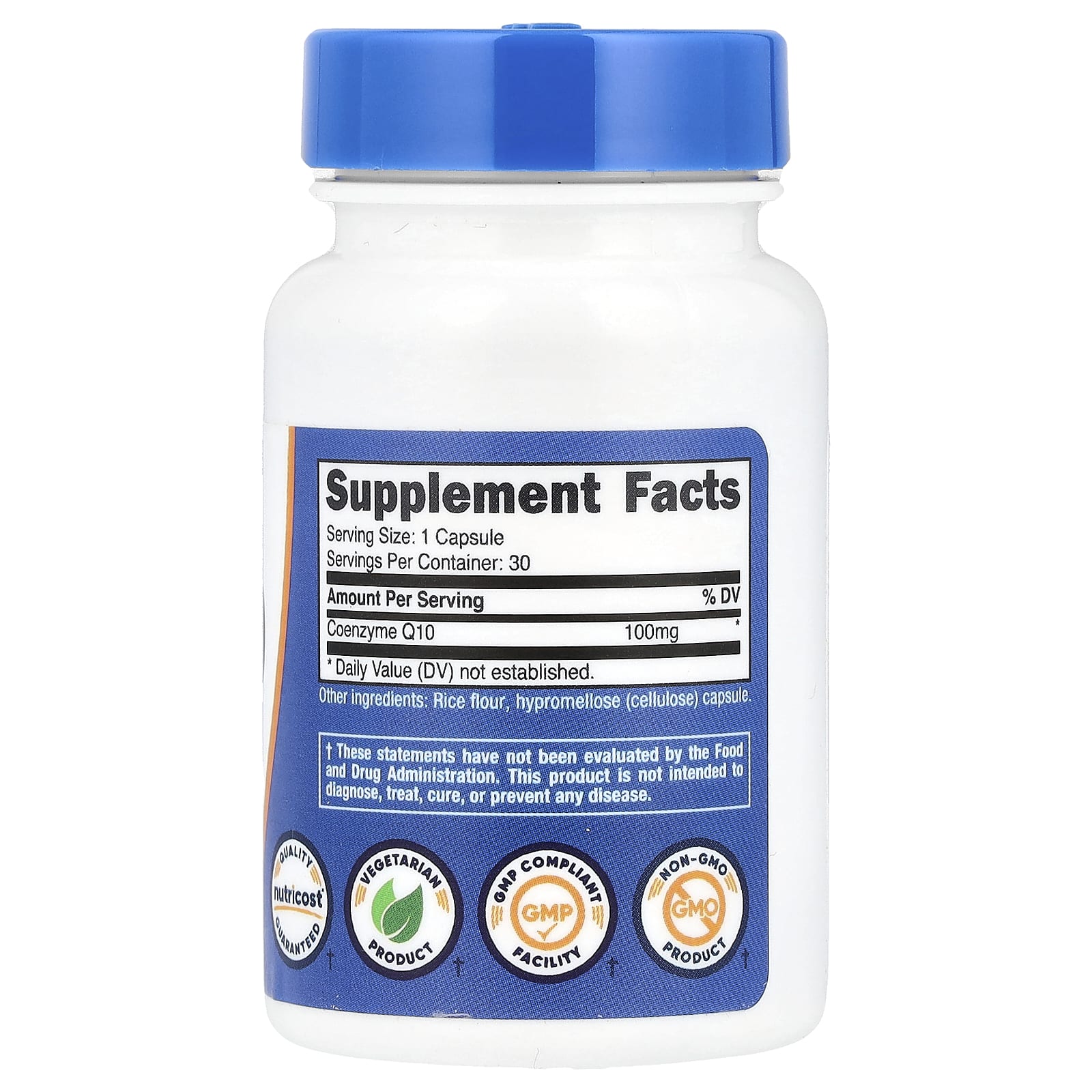 Nutricost, CoQ10, 100 mg, 30 Capsules